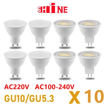 LED-energiaa säästävä spotlight GU10 GU5.3 AC110V AC230V ei-strobe lämmin valkoinen valo 3W-8W voi korvata 30W 50 w: n halogeenilamppu