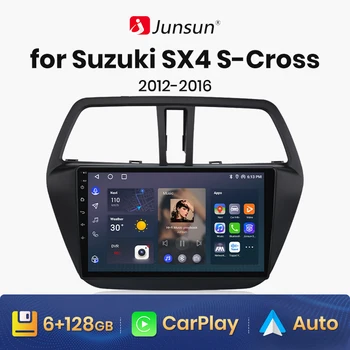 Junsun V1 AI Ääni Langaton CarPlay Android Auto-Radio Suzuki SX4 S-Cross 2012 - 2017 4G-Auton Multimedia-GPS 2din autoradio