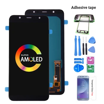 Super Amoled Samsung Galaxy A6 Plus 2018 A605 A605fd LCD-näyttö Kosketusnäyttö Digitizer Kokoonpano Samsung A6 Plus A6+ lcd