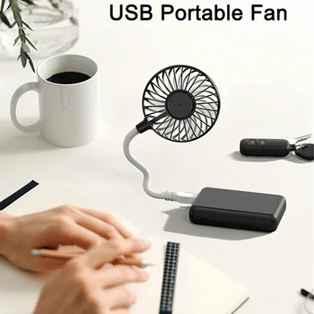 Luova USB-Tuuletin Joustava Kannettavat Mini-Tuuletin Ulkouima-Työpöydän Office Mute-Power Bank Kannettava Tietokone Kesällä Tuuletin Gadget