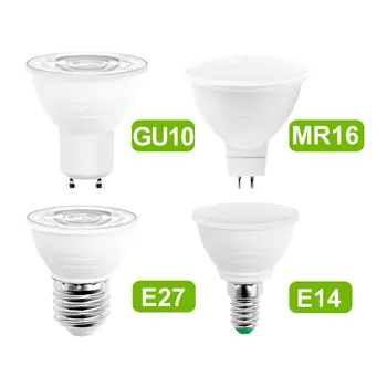 Lamppu, LED-Valo E27 Spotlight-Maissi Lamppu GU10 MR16 Lampara Gu5.3 Bombilla LED E14 220V Energiaa Säästävä Lamppu Varten Olohuone Ampullin