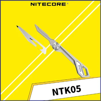 100% Alkuperäinen NITECORE NTK05 Mini Avaimenperä Veitsi UltraTiny Titaani Avaimenperä Työkaluja Kevyt Useita Tarkoitus Taitto Veitsi