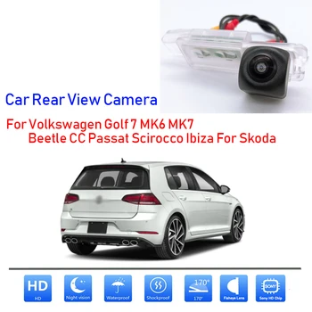 Auton peruutuskamera peruutuskamera-HD CCD laadukkaita RCA-Varten Volkswagen Golf 7 MK6 MK7 Beetle Passat CC Scirocco Ibiza Skoda