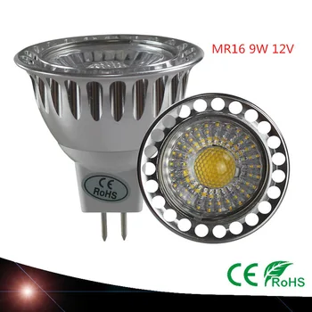 Uusi tulokas laadukkaita LED Valonheittimet MR16 9W 12 V himmennettävä kattovalaisin LED Joulun Liikkeeseenlaskijan viileä lämmin valkoinen lamppu