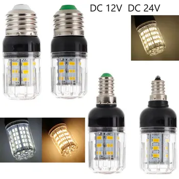 Mini LED-Lamppu, E26 E27 E12 E14 Maissi Hehkulamppu SMD5730 DC 12V 24V 27LEDs Kattokruunu Kynttilän LED-Valo Kodin Sisustus