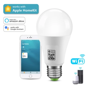 9W RGB Apple Homekit WIFI Valo RGBW LED-lamppu Bluetooth-LED-Lamppu E27 Siri ääniohjaus Kotiin Valaistus Työskennellä Homekit