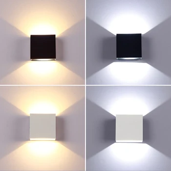 Ylös ja Alas LED-Seinä Lamppu 6W 12W Alumiini Sisustus Seinä Valo Makuuhuone, Olohuone Portaiden Sivuun Sisustus Sisäuima-Valaisin