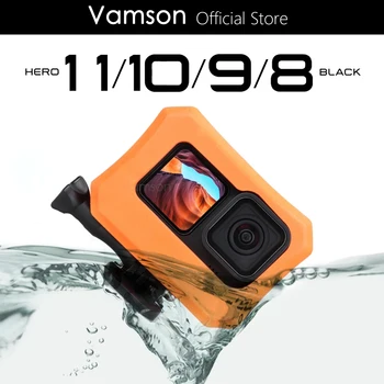 Vamson Oranssi Floaty Tapauksessa GoPro Hero 12 11 10 9 Musta Kamera Tarvikkeet Sukellus Kelluva Suojus Go Pro 10 9 8