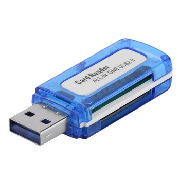 4 in 1 muistikortin Lukija USB 2.0 All in One Cardreader Micro SD TF M2