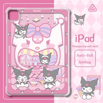 Kawaii Hello Kitty Sanrio Kuromi iPad Air 2021 Tapauksessa Ilma 4 Suojakotelo iPad Mini 4 Tuuman Turvatyyny Anti-fall Pehmeä Kansi