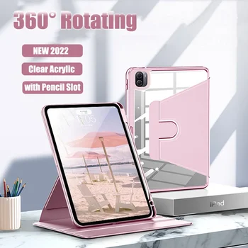 360° Pyörivä kotelo Huawei Matepad Pro 12.6 10.4 Pro 11 2022 11 10.8 SE 10.1 T10S T10 PU Nahka Selkeä Kansi Kunnia Pad 8