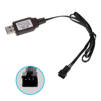 Banggood 6.4 V/7.4 V 600mA USB-SM-3P plug Laturi latauksen merkkivalo Kone Lelu Auto kaukosäädin NiMH-NiCD-akkuja RC-Akku-laturi