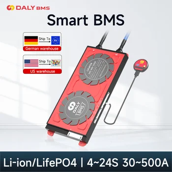 Daly Smart BMS Aktiivinen Taajuuskorjain Balancer 4S BMS-8S 24V Lifepo4 BMS 16S 48V Samanaikaisesti Bluetooth-Solar Energy Invertteri Power Pankki